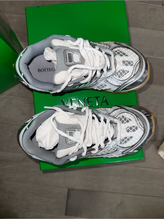 Bottega Veneta Shoes - Bottega Veneta Orbit Sneakers Silver White Size 37